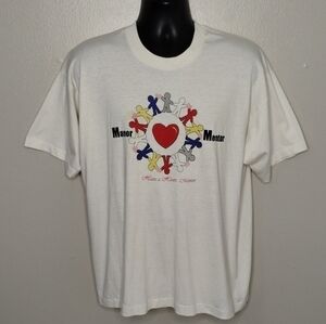 Vtg 90s Manor Texas Mentor Adult XL T-shirt Single Stitch Crew Neck Tee FOTL